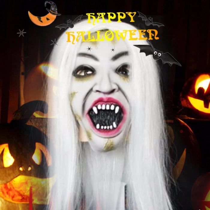 Masque Tête De Mort En Latex - Masque D'Horreur Complet Pour Halloween, Carnaval Et Fêtes Déguisées - 4