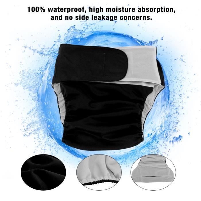 Couche Adulte Réutilisable Lavable - Couche Homme Grande Taille Ajustable X33 - Confort Et Protection