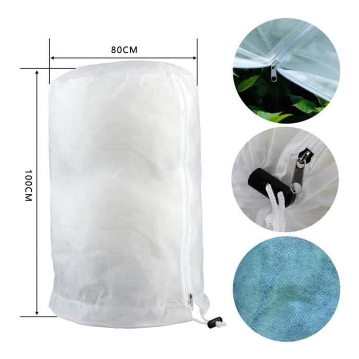 3 pièces 80x100cm Housse de Protection contre le gel pour plantes,  couverture chaude pour l'hiver, sac de Pr