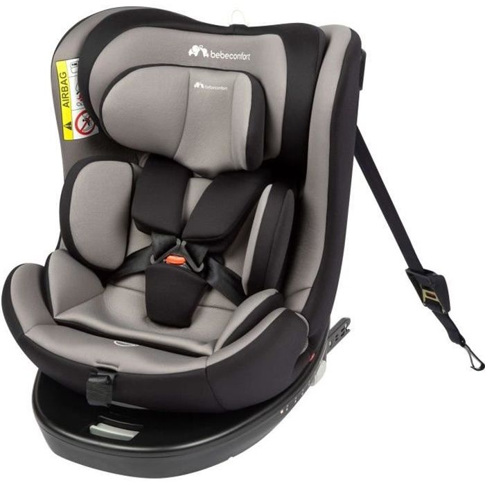 BEBECONFORT Siège auto évolutif pivotant 360° EvolveFix i-Size - Gr 0/1/2/3  - Isofix - 0 à 12 ans (36 kg) - 40-150 cm - Grey Mist - Achat / Vente siège  auto