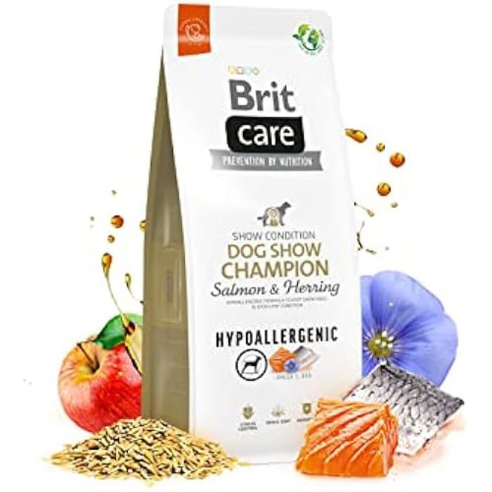 Nourriture sèche pour chien - BRIT - Hypoallergenic Salmon & Herring - 12 kg - Adulte - Moyen