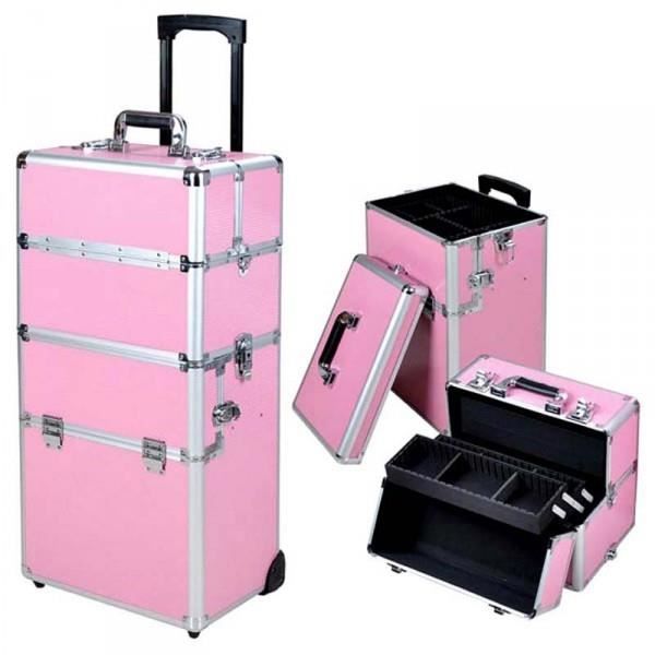 Trolley Valise Manucure Rose Rose Achat Vente Valise
