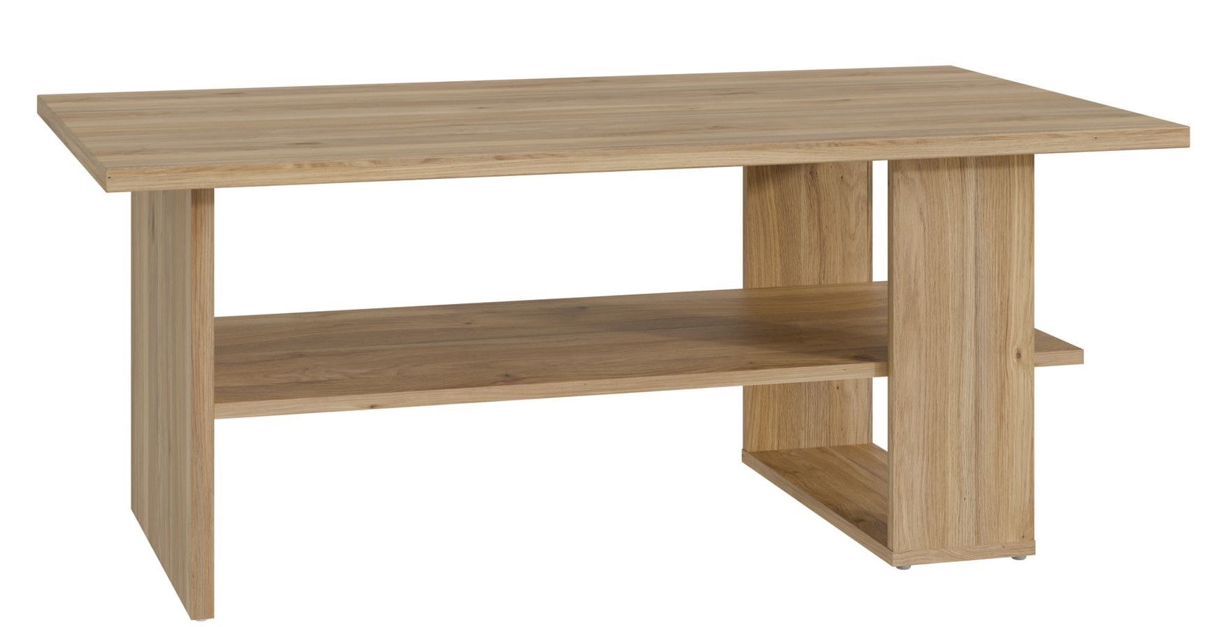 Table Basse Rectangulaire - COFFEE TABLES – Finition Chêne Mauvella – 2 Plateaux – 110 × 60 × 45 cm