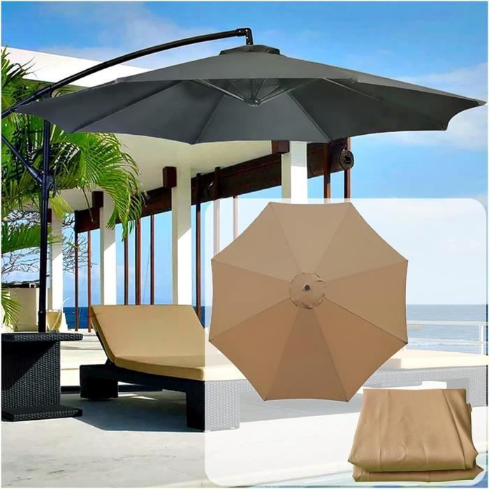 Housse De Parasol SMLJFO - Rechange 6 Baleines 3m Anti-UV Et Imperméable