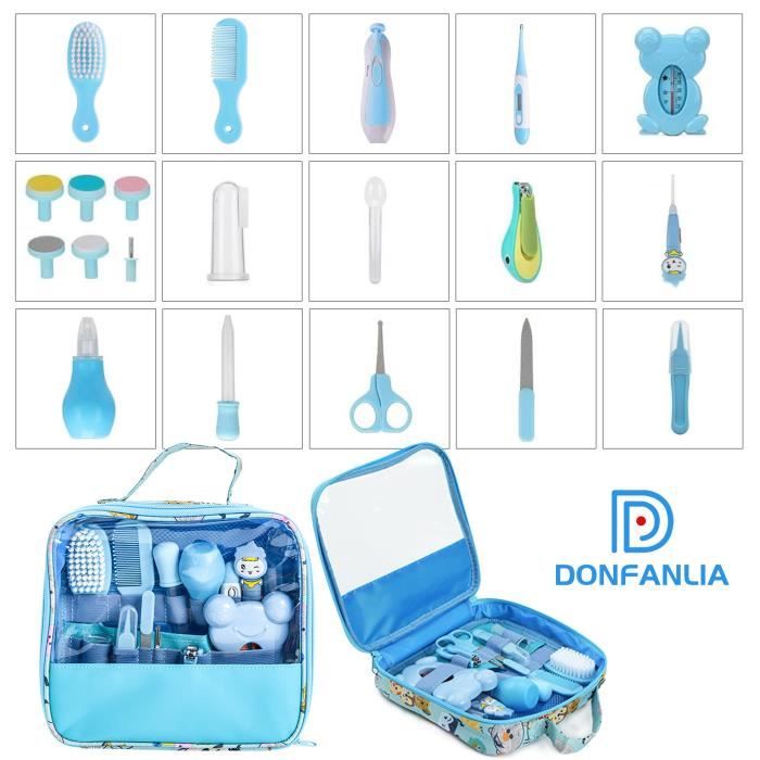 Kit de Soins pour Bébé, 20 Articles Essentiels pour Prendre Soin d'un  Nouveau-Né à la Maison ou en Voyage dans une Bleu - Cdiscount Puériculture  & Eveil bébé