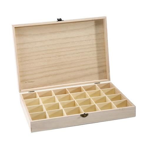 Boîte De Rangement Transparente Pour Bijoux Avec 15-10-24 Compartiments