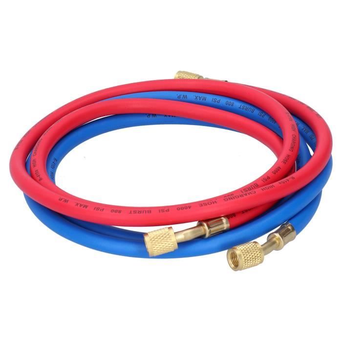 Tuyau De Remplissage Réfrigérant 1/4" SAE - 4.9 Pieds (1.5m) - Pression 800/4000 PSI