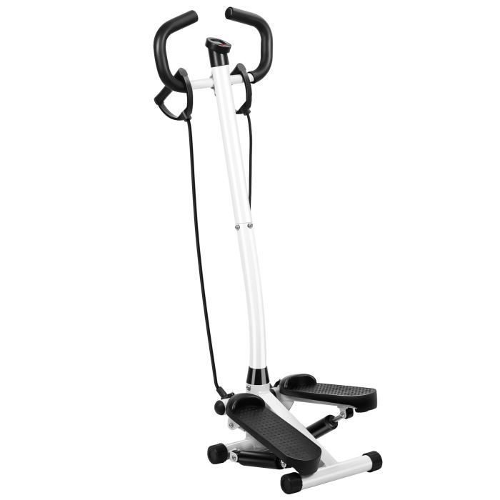 FLASIDU Mini Stepper fitness elliptique avec corde de traction