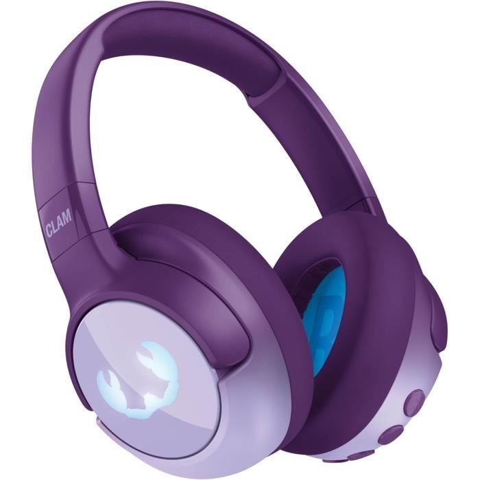 Casque Bluetooth - FRESH N REBEL - Clam Junior - Suppression active du bruit - Son sûr 85dB - LED