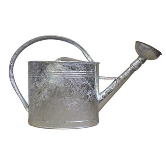 Arrosoir ovale galvanisé - avec pomme - 13 L