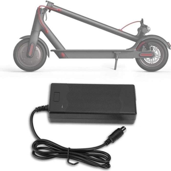 Chargeur Universel 42V 2A Pour Trottinette électrique – 5 Embouts Inclus