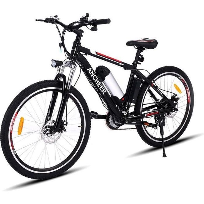 Vélo électrique de montagne 21 Vitesse 26 pouces VTT noir EU plug -  Cdiscount Sport