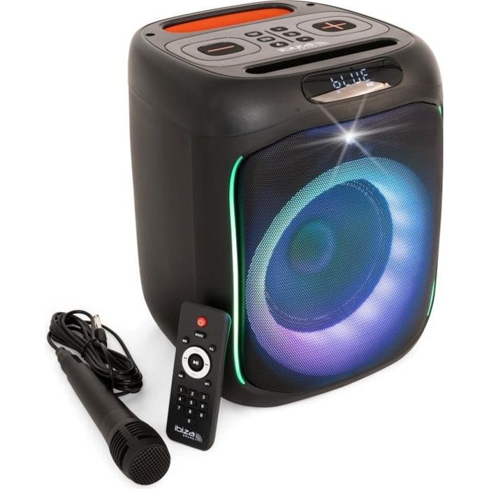Pack Karaoké - Enceinte Bluetooth nomade sur batterie PARTY-12RGB Tuner