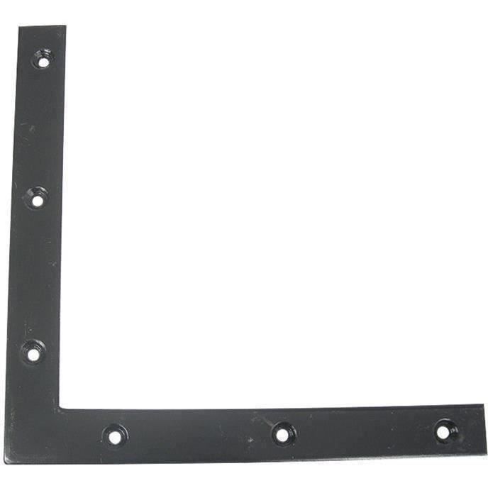 equerre decoupee fraisee 25x4 l 220mm noir cdiscount bricolage