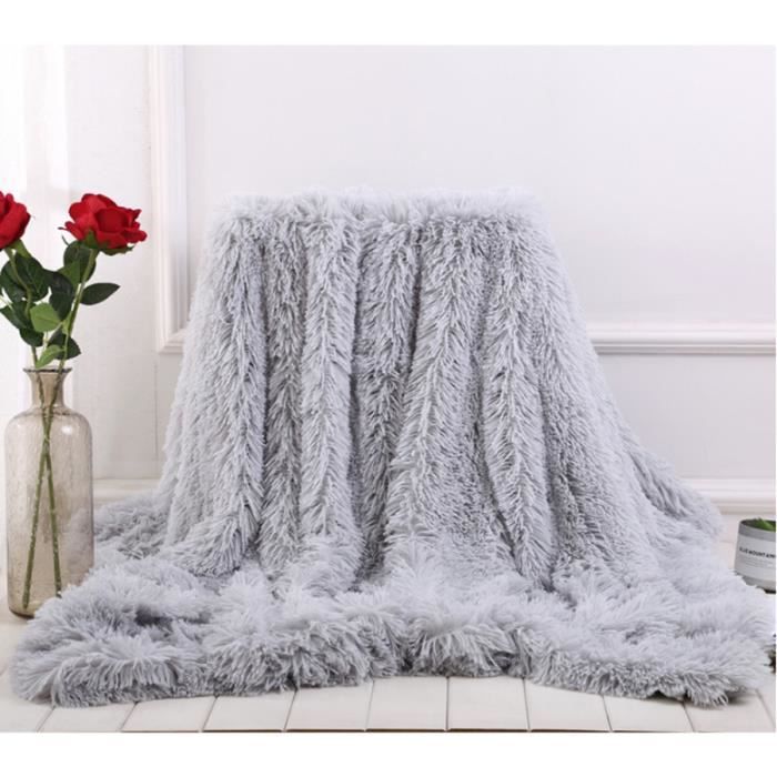 lot de 10 couverture couvre lit polaire super doux 130 160 cm longs de chaud canape lit tapis gris cdiscount maison