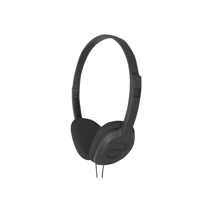 Casque sur-oreille - Koss - KPH8 - Filaire - Jack 35mm - Noir