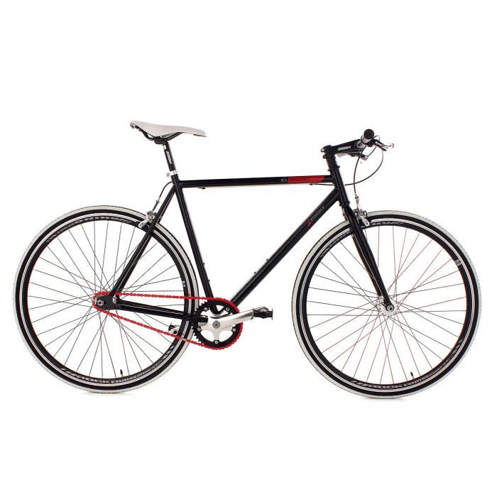 Fixie 28 Essence noir TC 56 cm KS Cycling Cdiscount Sport