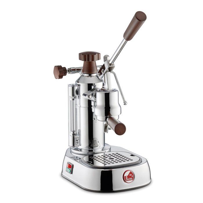 LA PAVONI Machine à Café Espresso Europiccola Lusso avec Poignes en Bois
