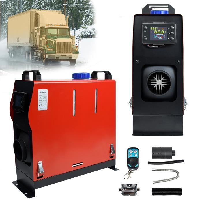 KROAK Chauffage Diesel 12V 8kW Avec Télécommande - Chauffage Stationnement 10L Réservoir Pour Camion, Camping-Car Et Voiture