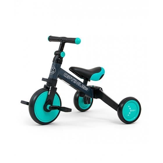 Trottinette 3-en-1 - Milly Mally - Optimus - Vert-menthe - Acier - 1-4 ans