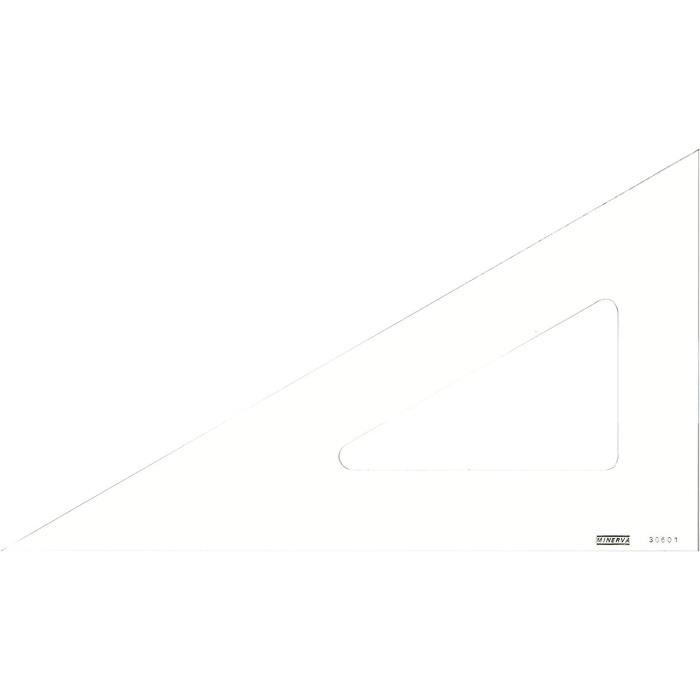 Equerre - MINERVA - 60° - Bord Droit - 40cm - Transparent - Qualité ...