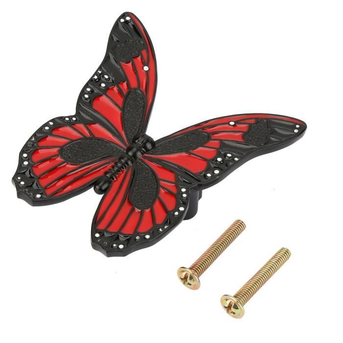 Poignée De Tiroir Papillon – Finition Bronze Ancien, Cuivre Massif, 90x60 Mm