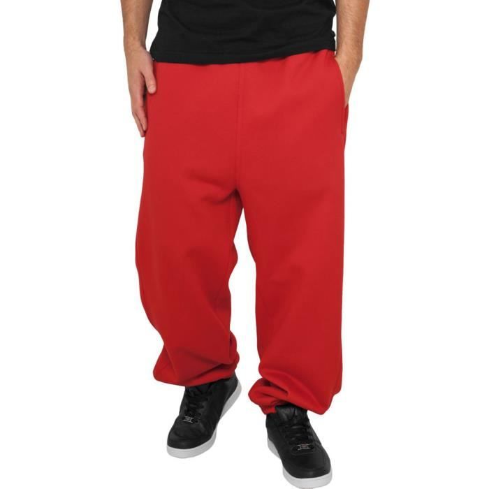 Urban Classics Bas de jogging rouge