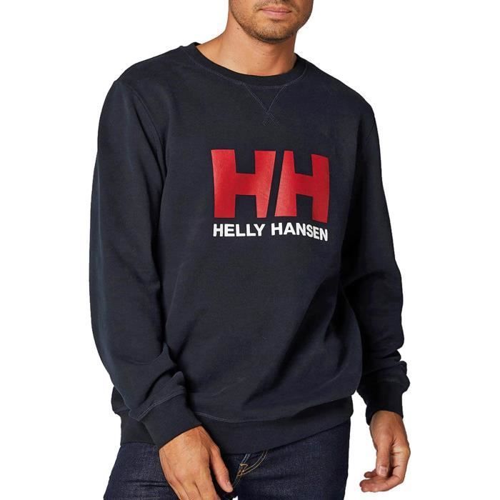 Sweat Helly Hansen Logo Crew Marin Vetement Homme Manches longues Col arrondi