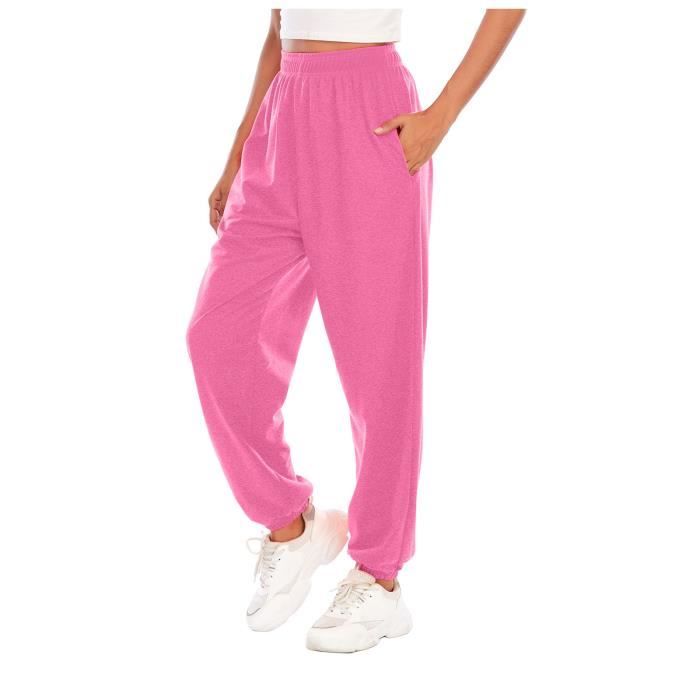 Pantalon de sport pour femmes de jogging de survetement de jogging Rose Rose Cdiscount Pret a Porter