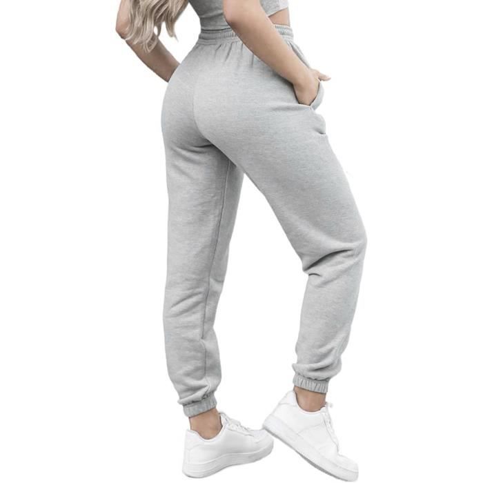 Bas de jogging gris femme shop