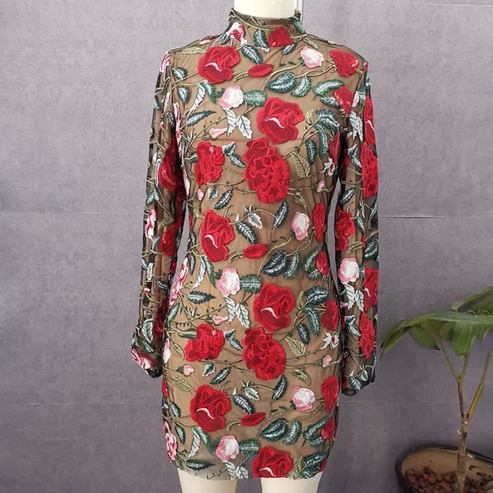 Haut D'été F&F Couleur Crème à Manches Longues - Taille UK 10, Broderie Florale, Porté Une Fois