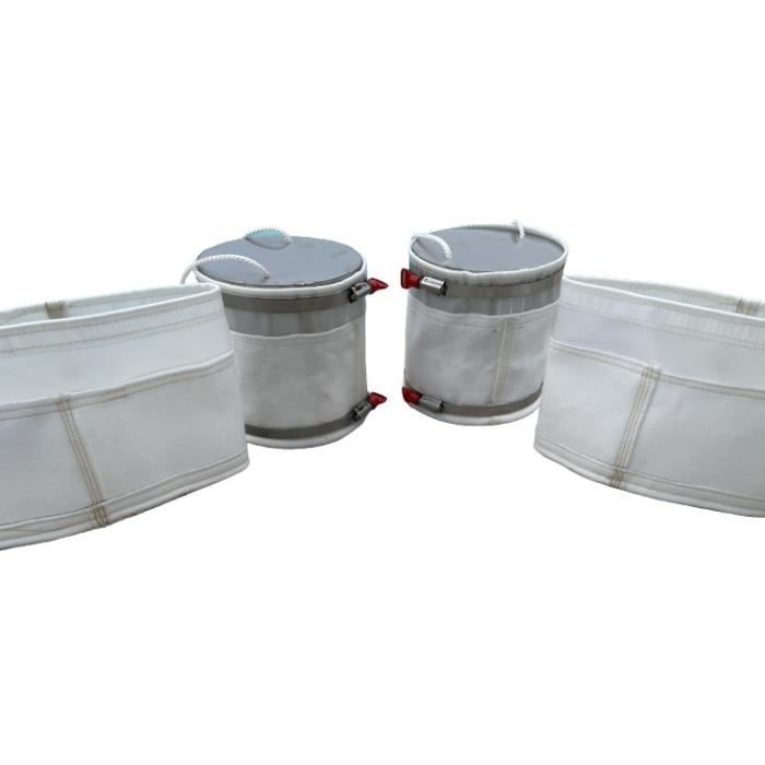 Pack 2 Cartouches + 2 Manchettes Filtrantes Compatibles Filtrinov MX18/MX25 - Filtration 10 Microns