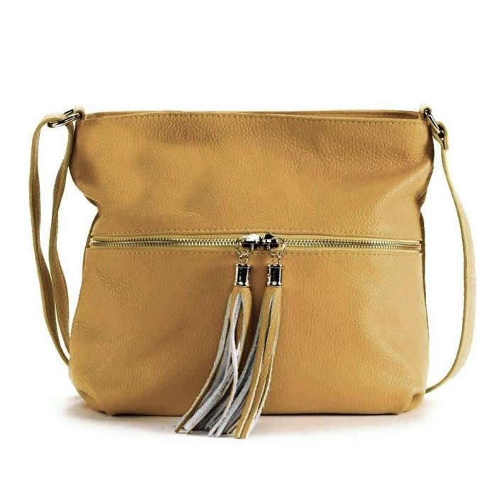 Sac bandoulière moutarde 2025