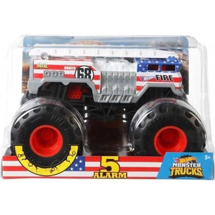 Hot Wheels - Monster Trucks Geant : 5 Alarm 19X12cm (LxH) - Camion Pompier  USA - Voiture - Grand Vehicule - Cdiscount Jeux - Jouets