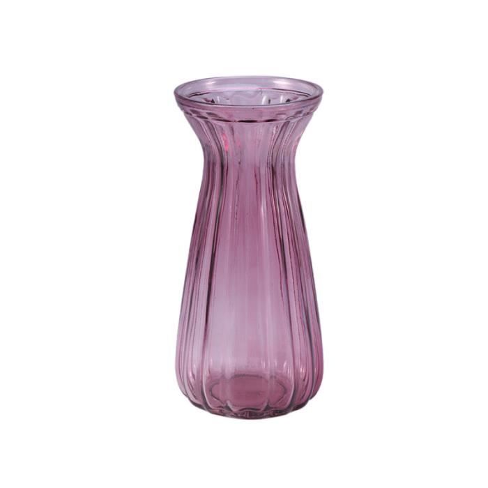 Vase en Verre Ambré Vases à Bourgeons Décor de Pots d'Apothicaire Vase