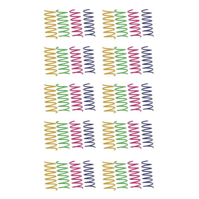 Meilleurs prix pour SALALIS Jouets Chat Ressort Coloré Lot 40, Interactif, Résistant Morsures