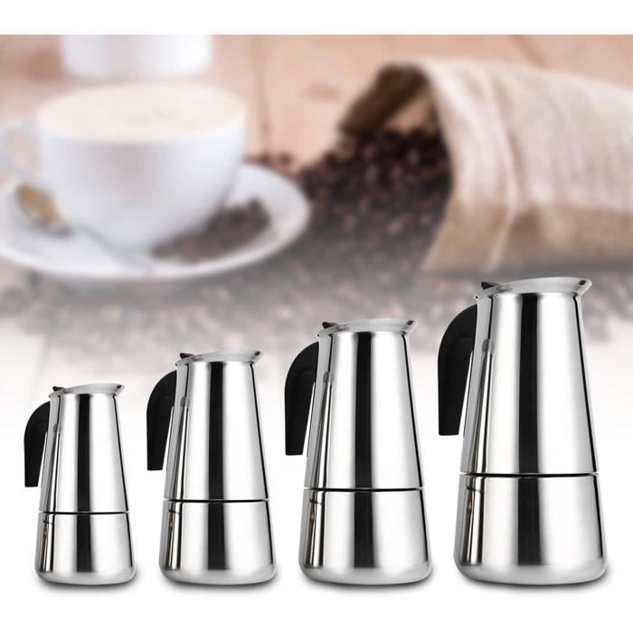 DITOSH 12 Tasse En Acier Inoxydable 304 épaissie Moka Cuisinière