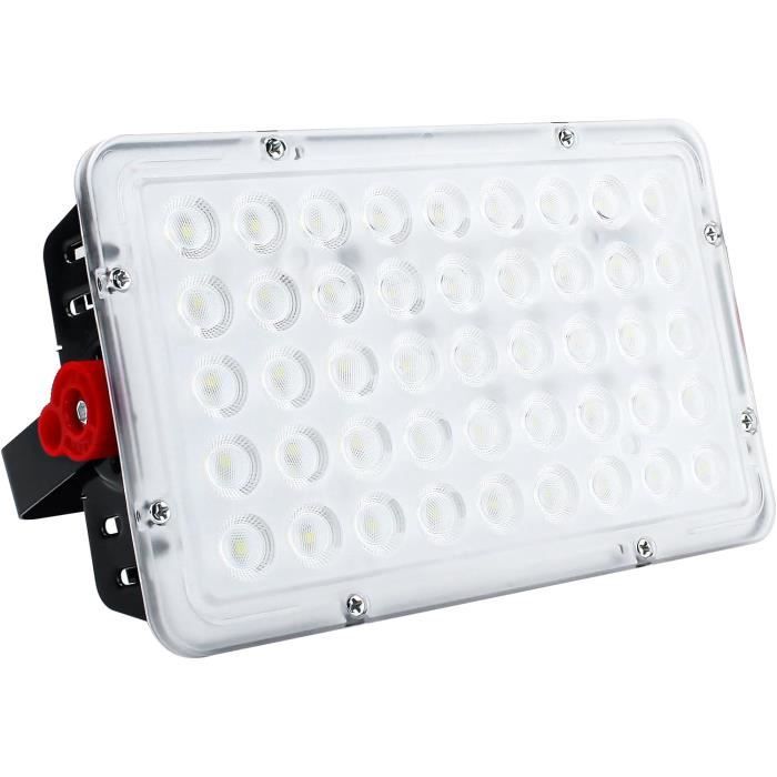 2Pcs Projecteurs Led Extérieur 100W 10000Lm Spot Led Blanc Froid 6000K