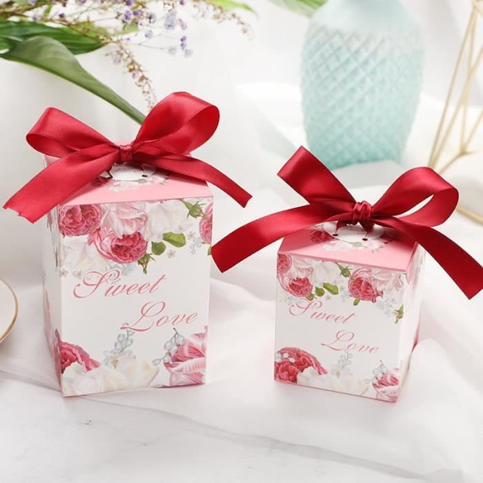 50 Pcs Boite De Bonbons Faveurs Et Cadeaux De Mariage Bonbons Sacs Pour Les Invites De Mariage Decoration Baby Shower Party Supplies Achat Vente Boite A Dragees Cdiscount