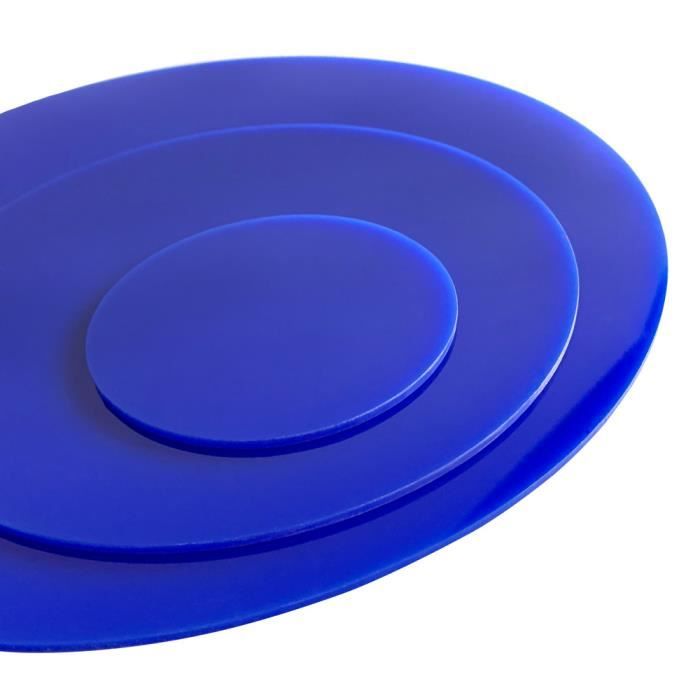 Plexiglass couleur rond 3 mm Diamètre 700 mm Bleu - Cdiscount