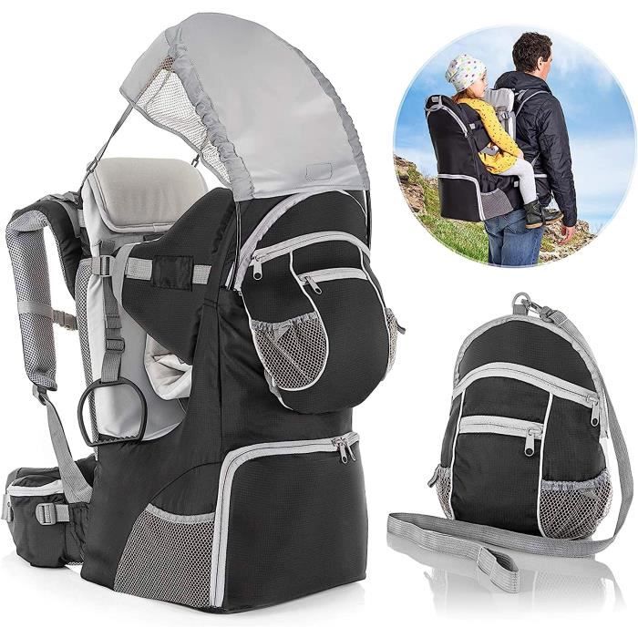 Fillikid Porte Bebe Dorsal Porte Bebe pour Randonne avec Pare soleil Ceintures Compartiments de Rangement Sac a Dos 137 Cdiscount Puericulture Eveil bebe