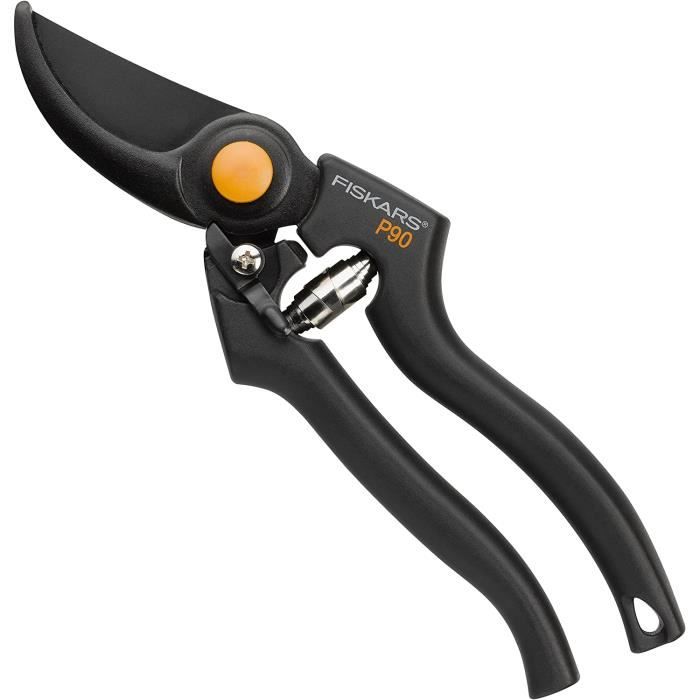 Fiskars Sécateur à lames franches, Diamètre de coupe 2,6 cm, Lames en
