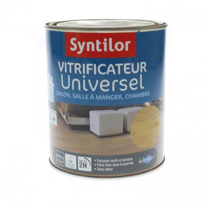vitrificateur universel 0l75 syntilor 0 000000 incolore satine cdiscount bricolage