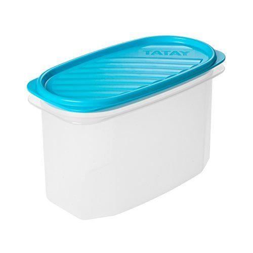 tatay 1163100 - boite de conservation -   boîte de conservation ovale 1,2 l plastique bleu 18,4 x 9,7 x 12,2 cm