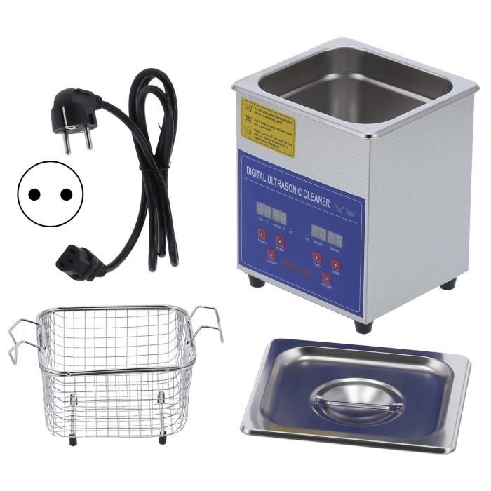 DK SONIC Nettoyeur à Ultrasons 2L 60W - Avec Chauffage, Minuterie Et Panier Pour Bijoux Lunettes Montres