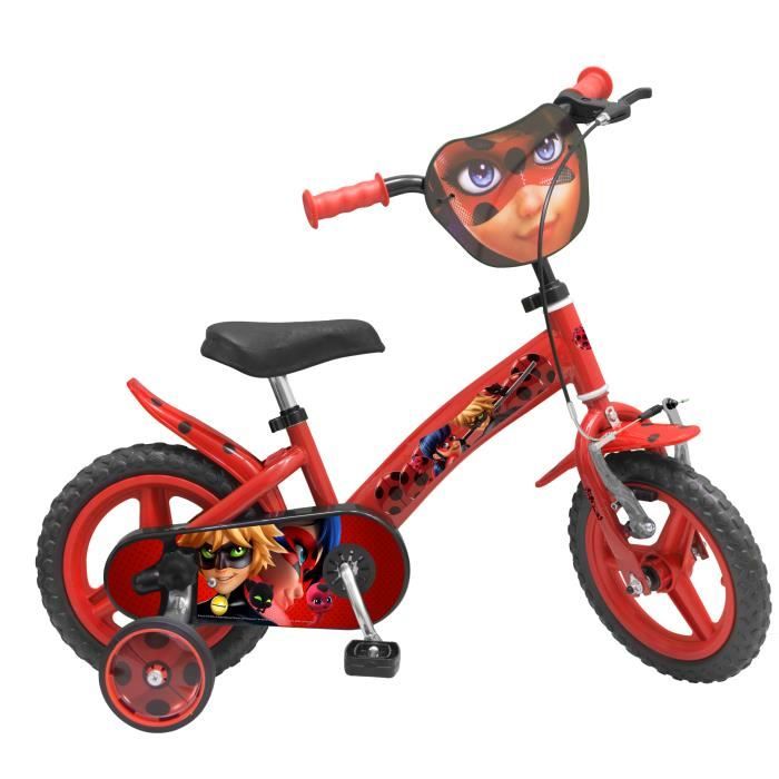 Pik Roll Velo pour enfant Miraculous 12 Rouge Cdiscount Sport