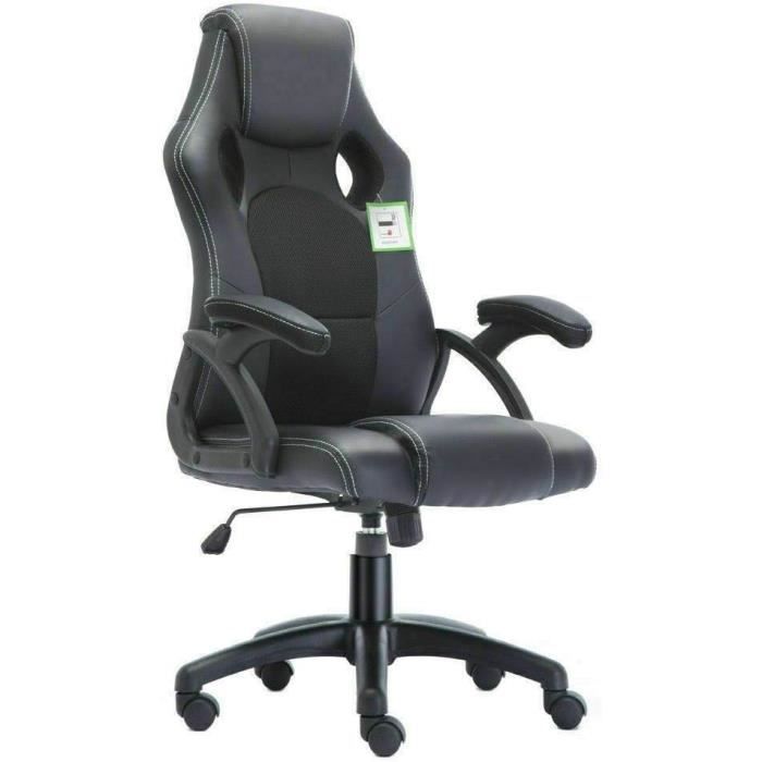 Chaise De Bureau Pivotante Pour Enfant – Hauteur Réglable 36-46 Cm – Dossier Et Accoudoirs Réglables – Vert Clair - 8