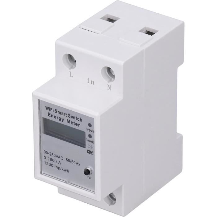 Tuya Compteur Monophasé Intelligent – Compteur D'Énergie Wifi 80 A Avec