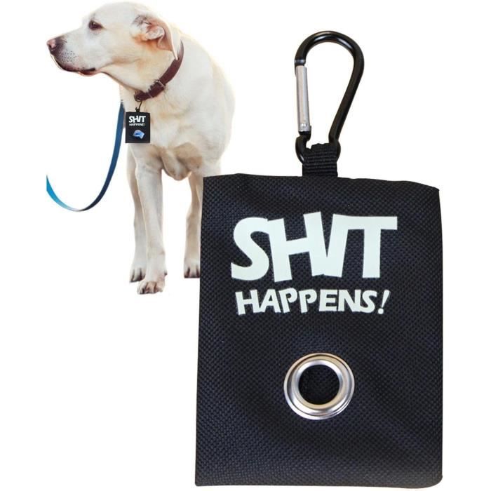 Pochette à Crottes Portable Pour Chien - Organisateur De Sacs à Déjections Avec Boucle Pratique Pour Promenade Et Randonnée - Rouge