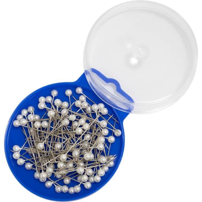 C65496 - Boîte D'Épingles À Tête Perlée (Environ 95 Pièces